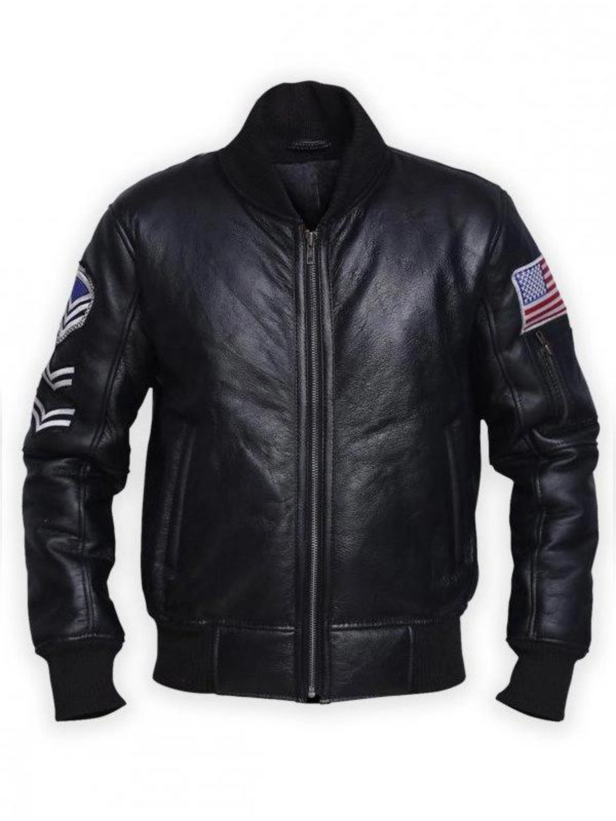 Men’s American Flag Leather Jacket