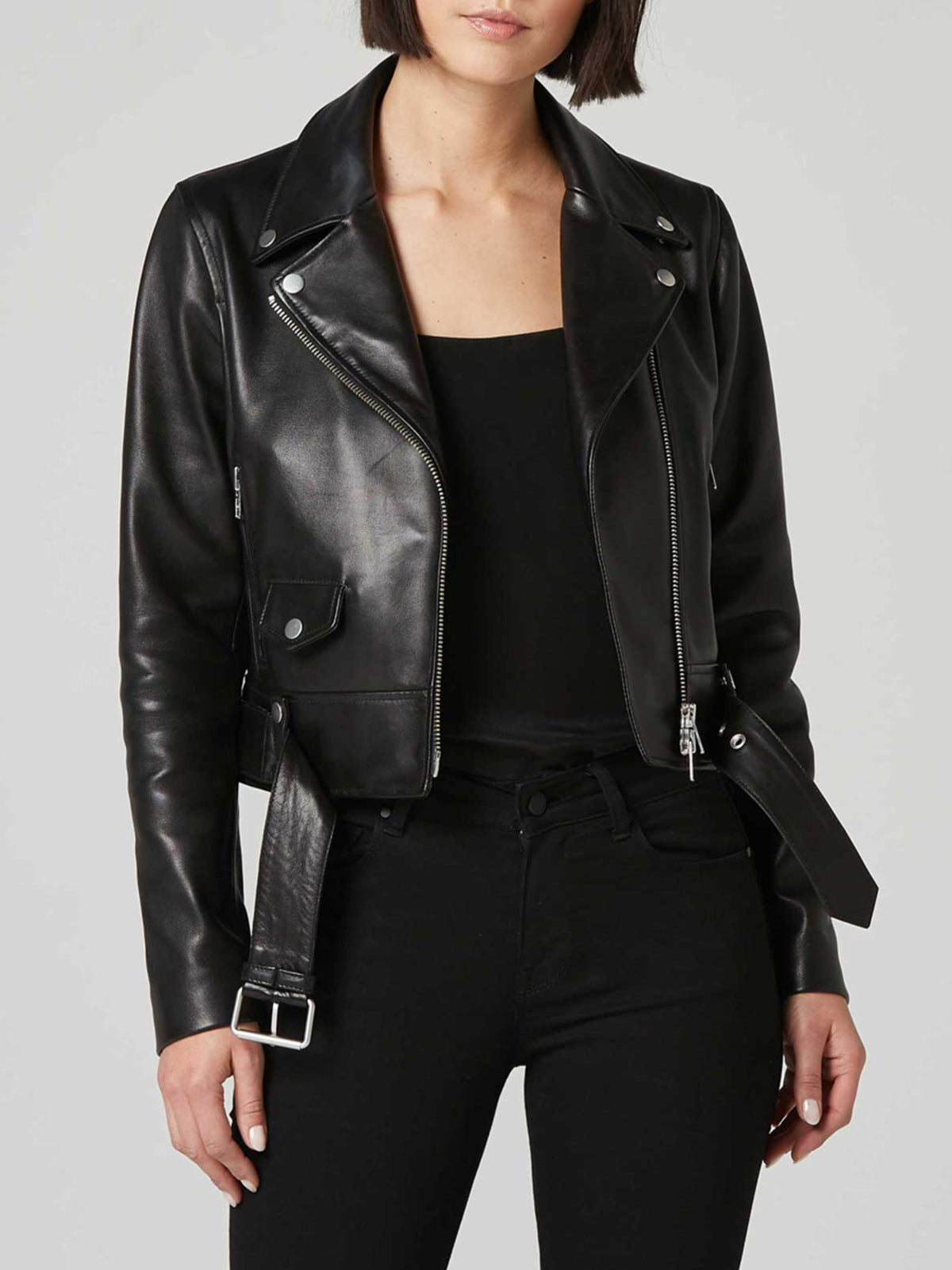 Biker Women Black Jacket