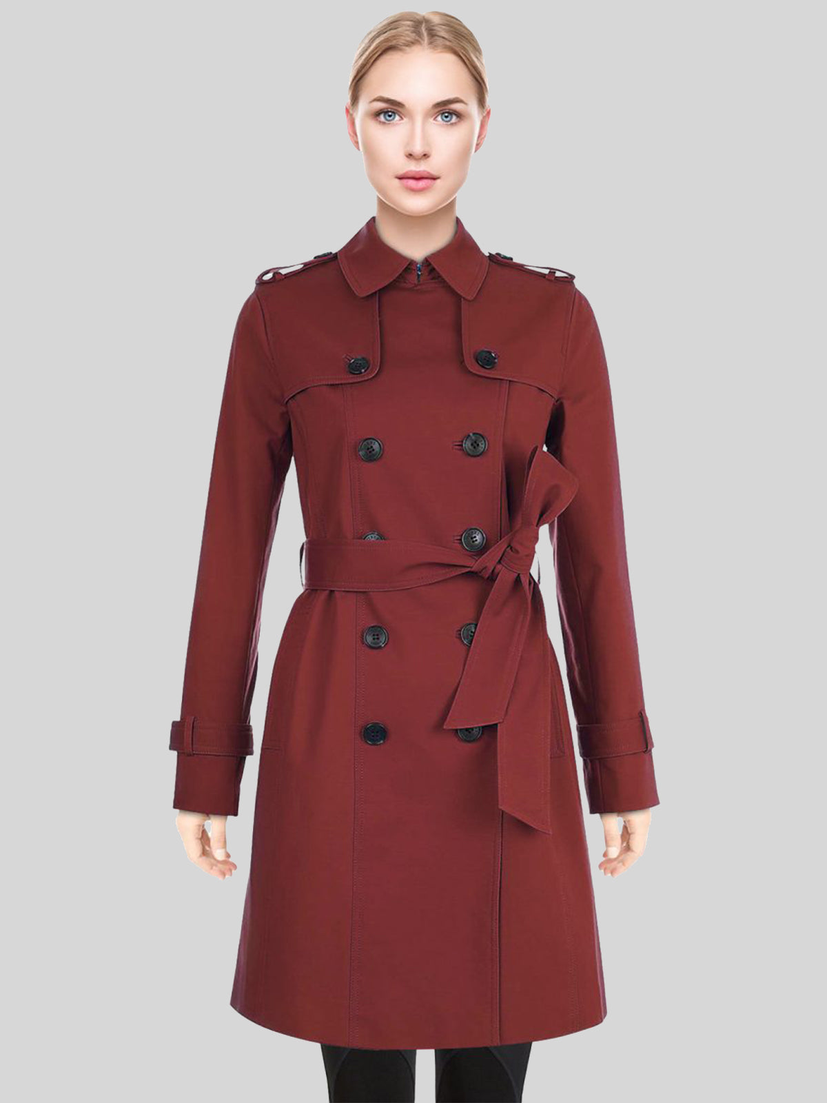 Petite Saskia Trench Coat | Women Red Petite Saskia Trench Coat