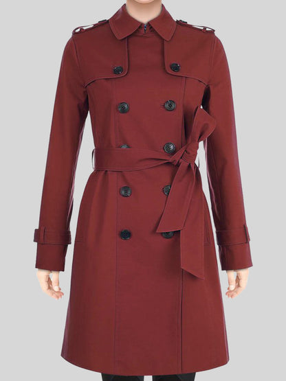 Petite Saskia Trench Coat | Women Red Petite Saskia Trench Coat