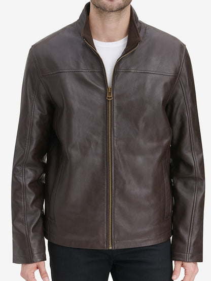 Brown Biker Mens Leather Jacket