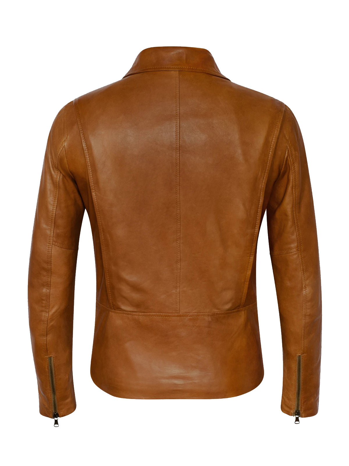 Men's Modern Moto Brown Biker Jacket