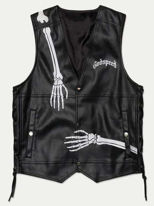 Rod Godspeed Black Leather Vest