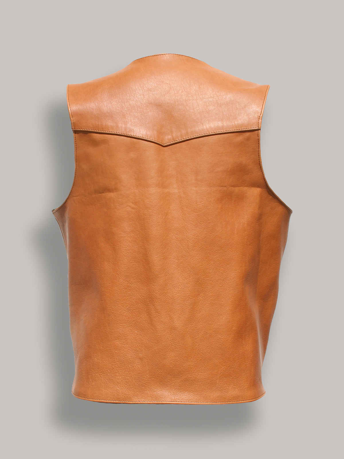 Men Camel Brown Western Style Brown Vest