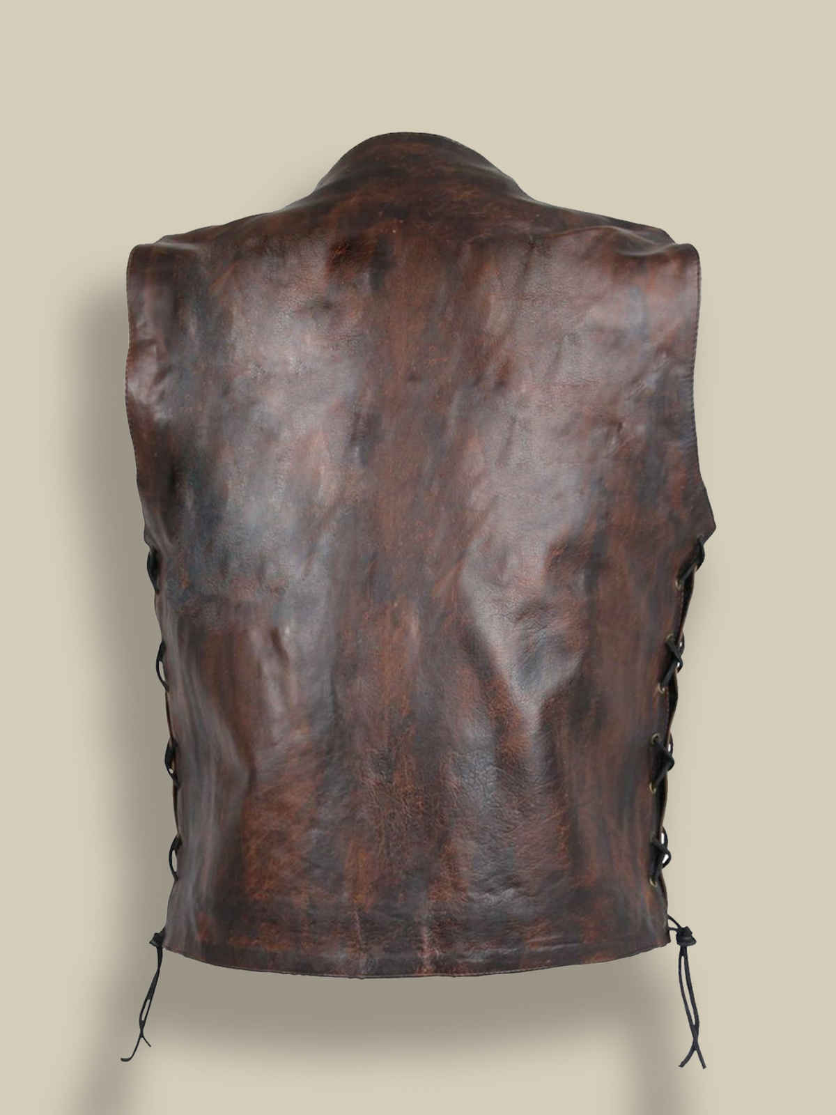 Men Distressted Brown Vest