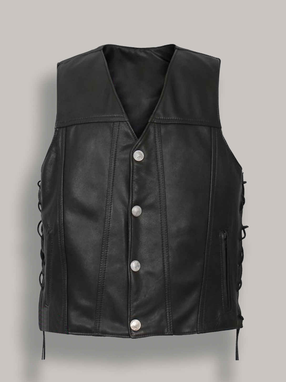 Men Buffalo Nickel Snap Vest - Frozva.com