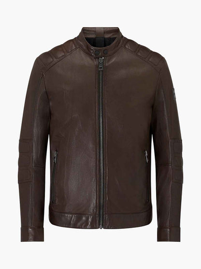 Men Stylish Vintage Brown Biker Jacket