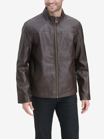 Brown Biker Mens Leather Jacket