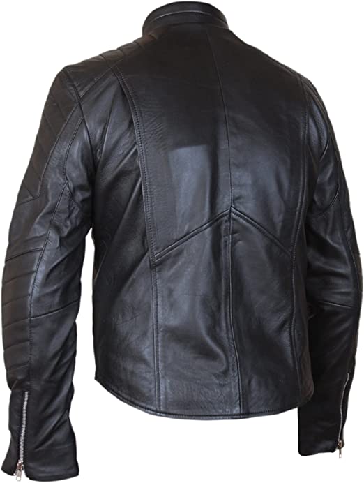 Punisher Skull Black Biker Leather Jacket