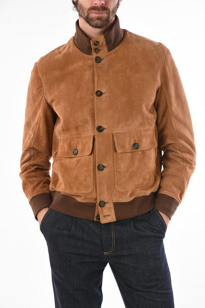 SUEDE JACKET WITH PATCH POCKETS – Frozva