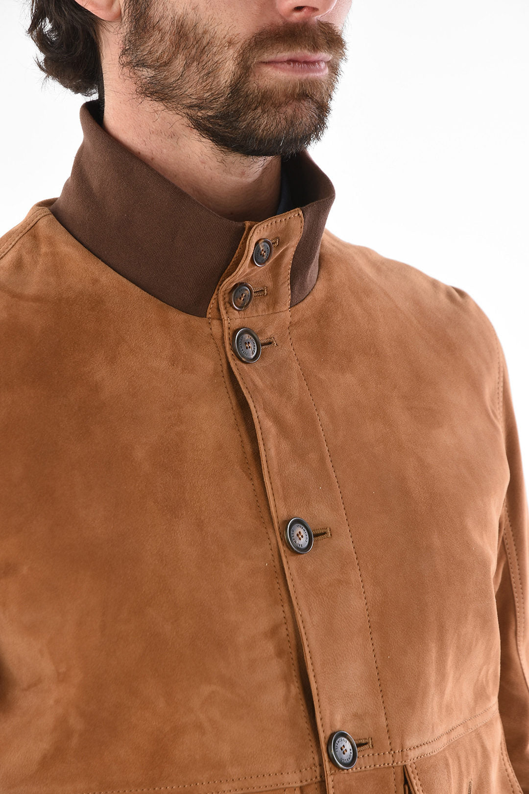 SUEDE JACKET WITH PATCH POCKETS – Frozva