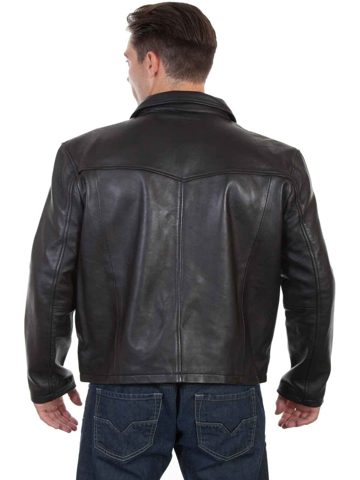 Men Black Western Leather Jacket – Frozva